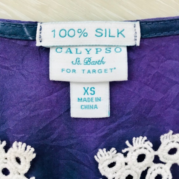 🌿 CALYPSO St. Barth for Target Silk Tunic - Picture 4 of 4